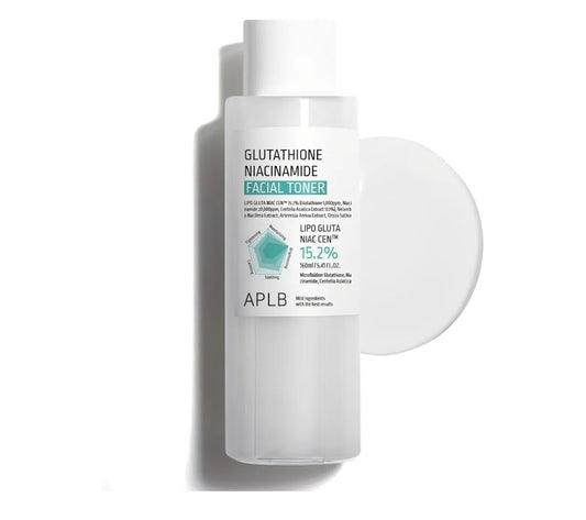APLB Glutathione Niacinamide Facial Toner - LIPO GLUTA NIAC CEN 15.2%, Replenishing Moisture, Revitalize for Gentle and Improve Skin Texture Through Niacinamide