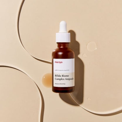 ma:nyo Bifida Biome Complex Ampoule Serum - Skin Rejuvenating and Skin Barrier Repair with 10 Types of Hyaluronic Acid & Probiotics for Glow Skin & Anti-aging