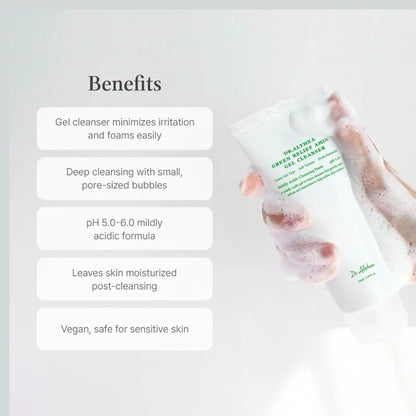 Dr. Althea Green Relief Amino Gel Cleanser - Lightweight & Hydrating Makeup Remover, Daily Face Wash with Hyaluronic Acid