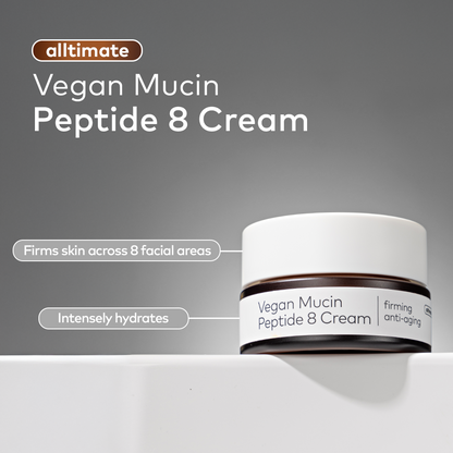 The Face Shop Alltimate Vegan Mucin Peptide 8 Cream -  Hydrating, Firming Anti-Aging Cream