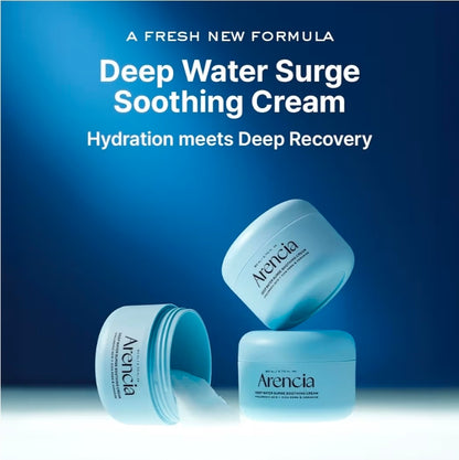 Arencia Deep Water Surge Soothing Cream with Hyaluronic Acid, Cica PDRN and Ceramide