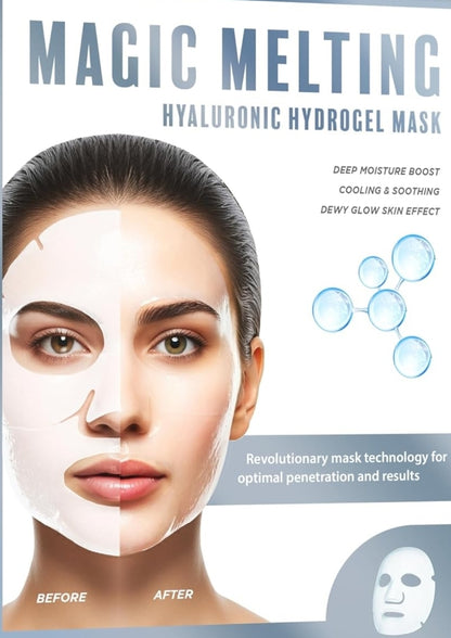 BioRadiant Magic Melting Hyaluronic Hydrogel Mask - Cooling & Soothing - 1 Mask