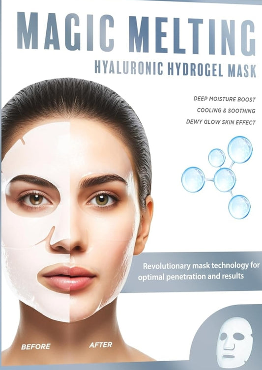 Mascarilla de hidrogel hialurónico BioRadiant Magic Melting - Refrescante y calmante - 1 mascarilla
