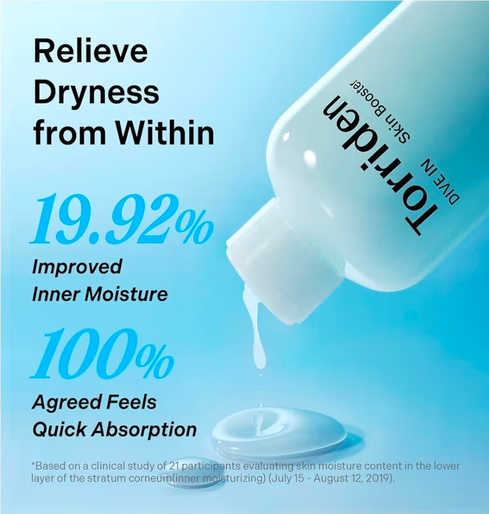 Torriden DIVE IN Skin Booster - Deep Nourishing Facial Toner Essence for Dry, Sensitive Skin Hyaluronic Acid, Panthenol, Ceramide