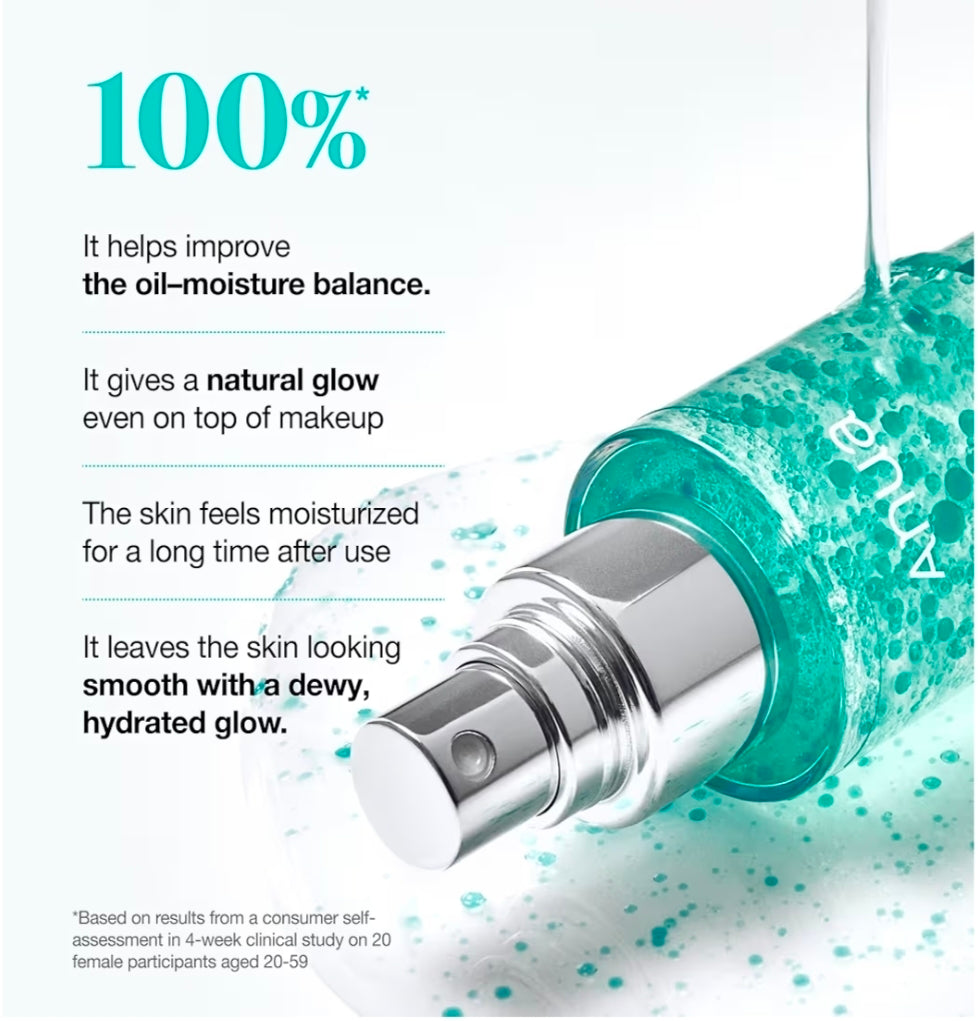 ANUA PDRN Collagen Glow Facial Serum Spray, Hydrating Face Mist, Hyaluronic Acid, dewy glass finish, All Skin Types, Instant Plumping Hydration, Firming Serum, 3.38oz