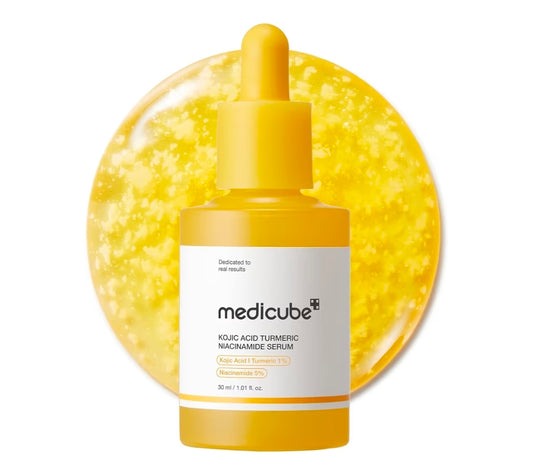 medicube Kojic Acid Turmeric Niacinamide Serum - Clarifying & Balancing Capsule Serum for Troubled Skin, Soothing & Brightening Facial Glow, Niacinamide & Glow Capsules for Hydration and Barrier Support