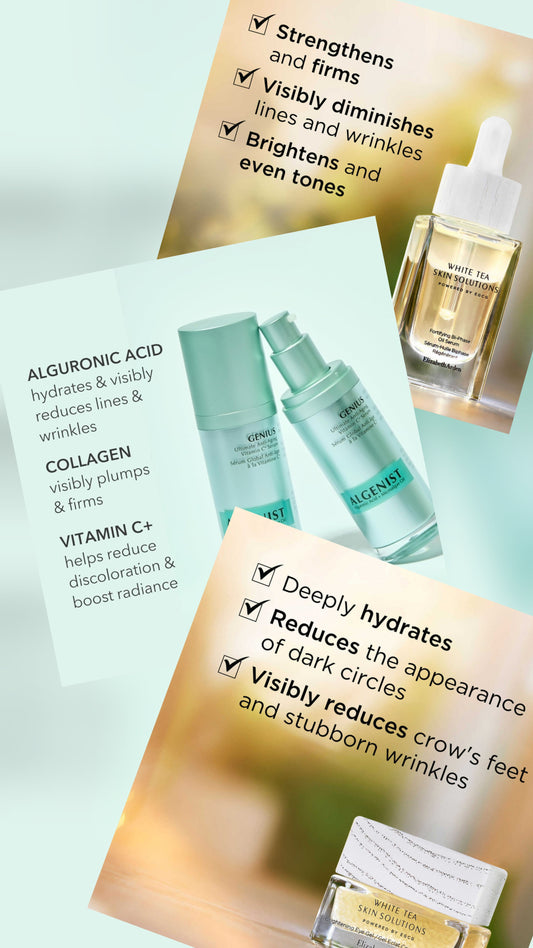 Radiance Boost Bundle - Vitamin C + Brightening Antioxidant Collection - Reduces fine lines, age spots, redness and discoloration - 3 Products