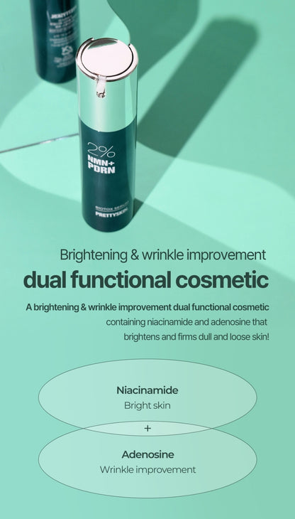Prettyskin 2% NMN+ PDRN Biotox Serum - For signs of aging and improve overall skin texture