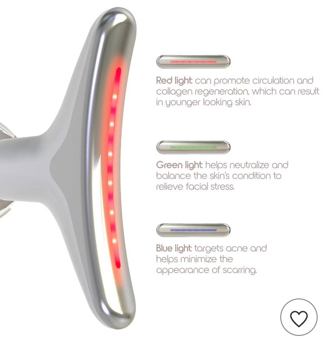 SLF Pulse Light Skin Rejuvenator - Pulse light skin rejuvenator with heat, LED light therapy, and high frequency vibrations - Skincare products efficient absorption