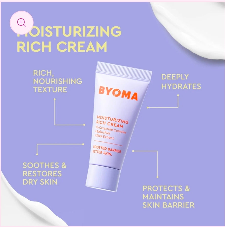 Byoma Milky Way Hydrating Heroes: Hidrata y restaura la piel. Con complejo de tricerámida.