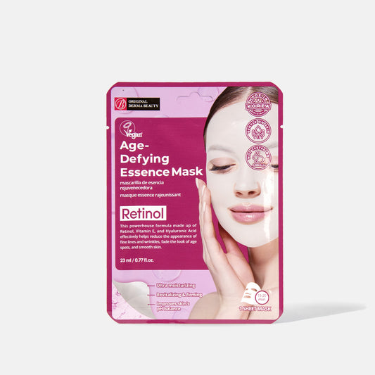 Original Derma Beauty Retinol Retinol Age-Defying Essence Mask Retinol - Deeply nourishes and revitalizes the skin - 1 Mask