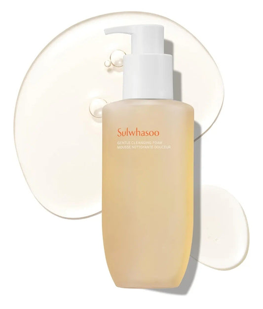 Sulwhasoo Gentle Cleansing Foam - Korean Face Wash for All Skin Types, Moisturizes, Rejuvenates, Removes Dirt and Impurities