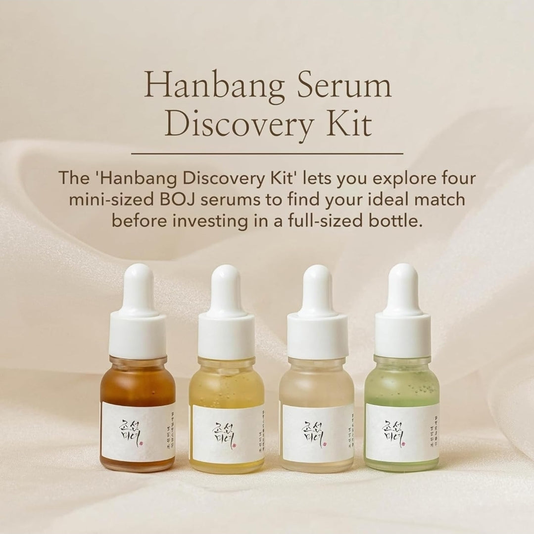 Beauty of Joseon Hanbang Serum Discovery Kit Gift Set - Moisturizing Travel Size Mini Korean Skincare - 10ml each
