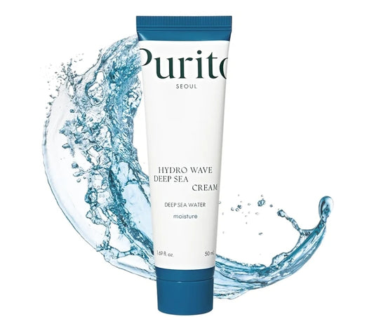 PURITO Deep Sea Cream, Hydration - Lightweight, for All Skin Types, Daily Face Moisturizer, Vegan & Cruelty-Free