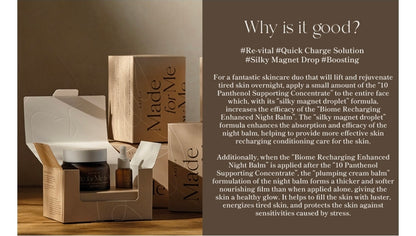 AXIS-Y Biome Recharging Night Renewal Set - Overnight Solution Care Set Skin Barrier Cream with Panthenol Concentrate - Korean Skincare for All Skin Types (2.7 & 0.27 fl. oz.)