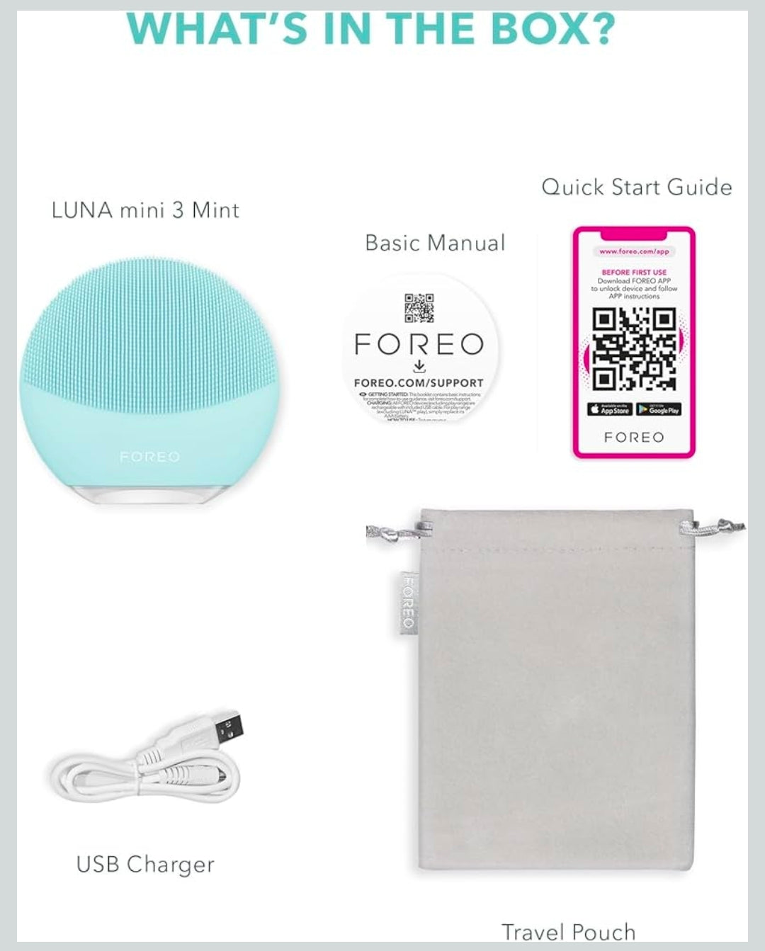 FOREO LUNA mini 3 Ultra-hygienic Facial Cleansing Brush – Premium