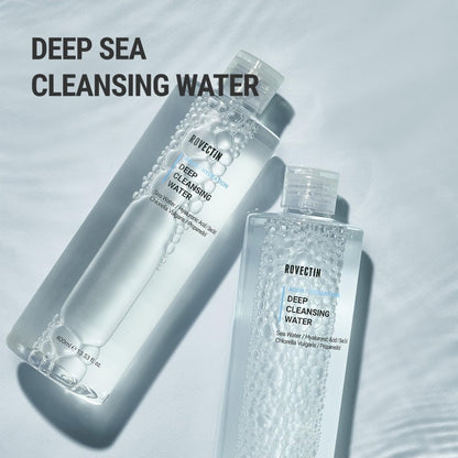 ROVECTIN Aqua Hydration Deep Cleansing Water - Impurities Remover from Ocean deep with Hyaluronic Acid and Marine Plants