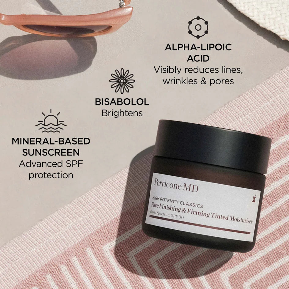 Perricone MD High Potency Face Finishing & Firming Tinted Moisturizer Broad Spectrum SPF 30 - Powerful antioxidant benefits that help minimize the appearance of wrinkles and imperfections
