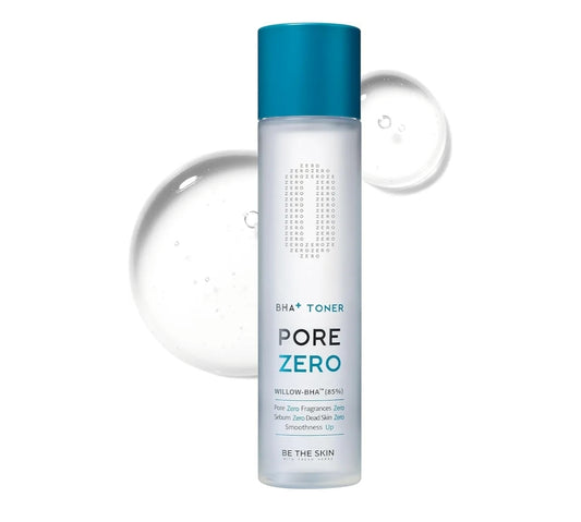 Be the Skin BHA+ Toner Pore Zero Daily Exfoliating Toner - Willow BHA Pore Refining for Acne Prone Skin - Salicylic Acid for Pores and Sebum