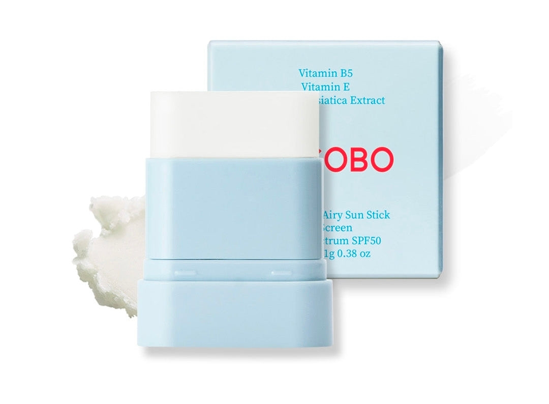 Tocobo (MINI) Cotton Airy Sun Stick SPF 50 Broad Spectrum - Matte Sunscreen Stick for Face - Sebum Control Sunblock -Vegan, Lightweight