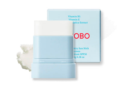 Tocobo (MINI) Cotton Airy Sun Stick SPF 50 Broad Spectrum - Matte Sunscreen Stick for Face - Sebum Control Sunblock -Vegan, Lightweight