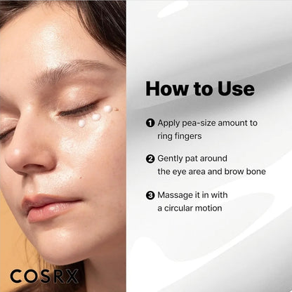 COSRX Advanced Snail Mucin Peptide Under Eye Cream - 73.7% Snail Mucin and Niacinamide, Eye Care, Eye Cream Anti Aging, Dark Circles