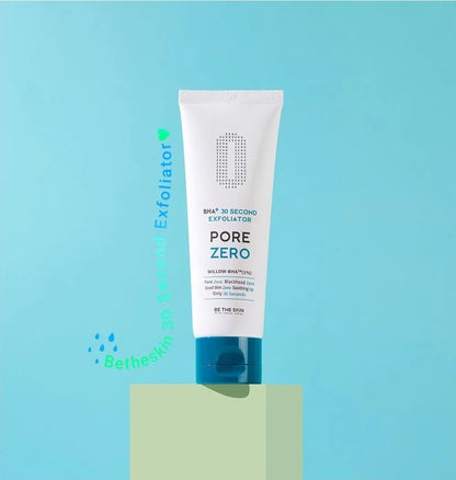Be the Skin BHA+ Pore Zero 30 Second Exfoliator - Cruelty-free Quick exfoliator for pore treatment and removal of dead skin cells