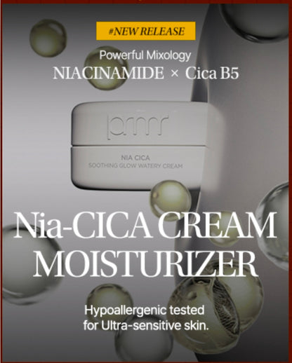 Primera PRMR Niacinamide Cica + B5 Cream – Face Moisturizer with Hyaluronic Acid and Centella, skin barrier repair, korean moisutrizer with panthenol, Redness relief and hydrating