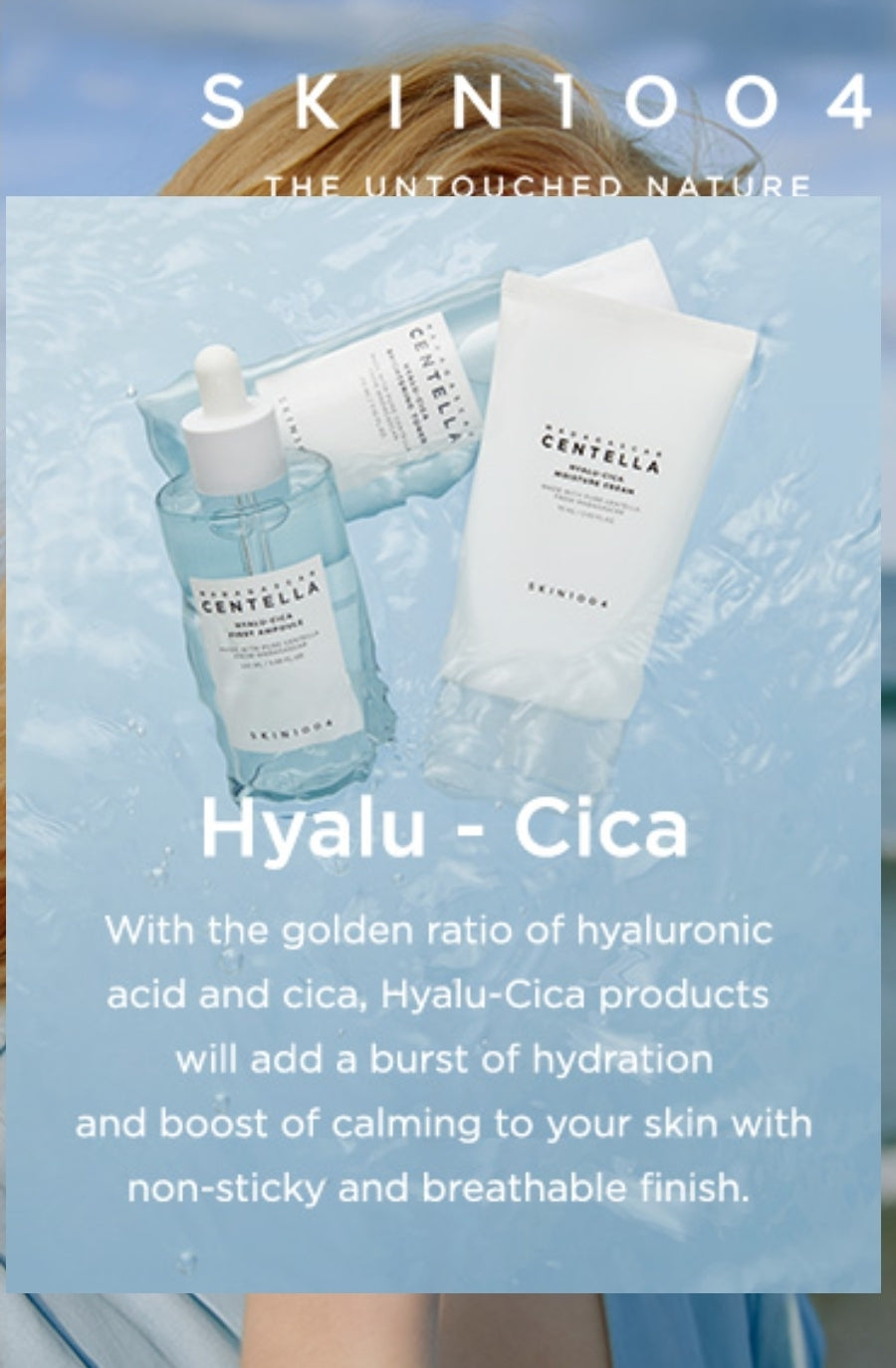 SKIN1004 Madagascar Centella Hyalu-Cica First Ampoule 1.8oz, Hydration Soothing for Dry Skin