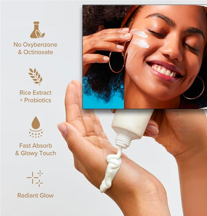 Protector solar orgánico coreano Beauty of Joseon Relief Sun con FPS 50+, arroz PA++++ y probióticos - Protector solar coreano