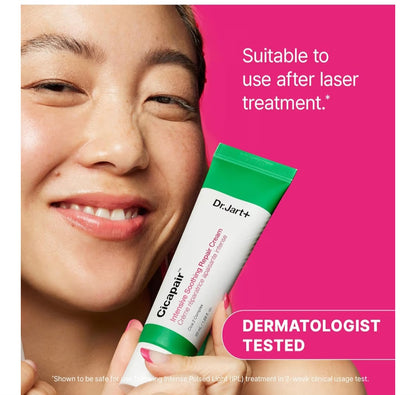 Dr Jart Cicapair The Soothing Cica Trio - Intensive Soothing Repair Cream - 50ml + 2 Travel size 7 ml, Soothes irritated, sensitive and sensitized skin