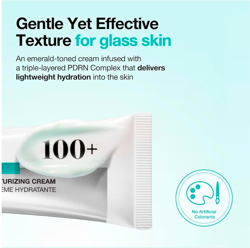 Anua PDRN Hyaluronic Acid 100 Moisturizing Cream - Lightweight Hydrating Moisturizer with Salmon DNA, Hyaluronic Acid, Collagen
