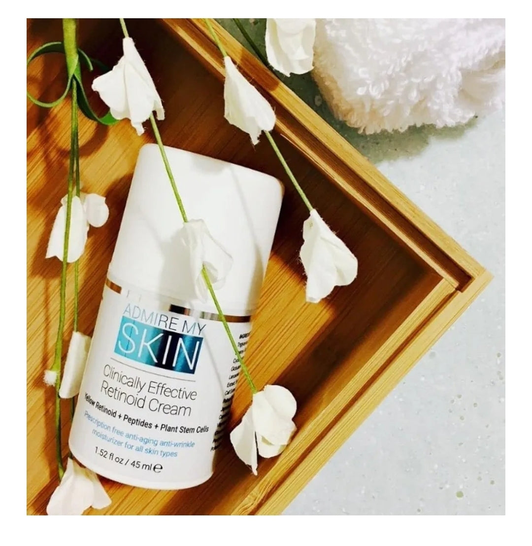 Admire My Skin Clinically Effective Retinoid Cream - Over The Counter Retinol - Anti Aging Retinol Cream Moisturizer, Eliminate Wrinkles