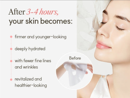 The Face Shop At Home Aesthetic Original Collagen Mask - Korean Glass Skin Essential, Peptide Hydrogel Mask for Firming & Skin Elasticity, Moisturizing - 1 Mask