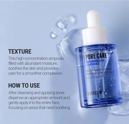 ROVECTIN Pore Care Refining LHA Ampoule - Gentle and Daily Ampoule with Neroli, Mild Exfoliant, Anti-Aging