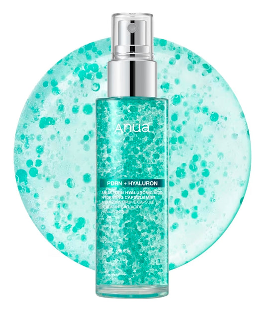 Anua PDRN Collagen Glow Facial Serum Spray, Hydrating Face Mist, Hyaluronic Acid, dewy glass finish, All Skin Types, Instant Plumping Hydration, Firming Serum, 3.38oz