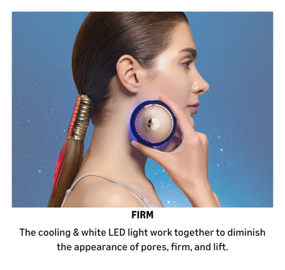 Foreo UFO 2 - Swedish Beauty Tech Power Mask - Supercharged LED Cooling/Warming 1 min Face Treatment - Microcurrent Face Moisturizer - Dark Spot & Acne Scar Treatment for Face - Anti Aging – Nourishing - Pearl Pink