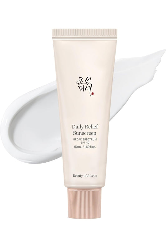 Beauty of Joseon Daily Relief Sunscreen - Face Sun moisturizing with Broad Spectrum SPF 40 - Korean Sunscreen