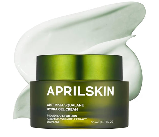 APRILSKIN Artemisia Squalane Hydra Gel Cream - Dry, Sensitive, Vegan, Cruelty Free, Low pH, Soothing & Firming, No sulfates and Artificial Fragrance