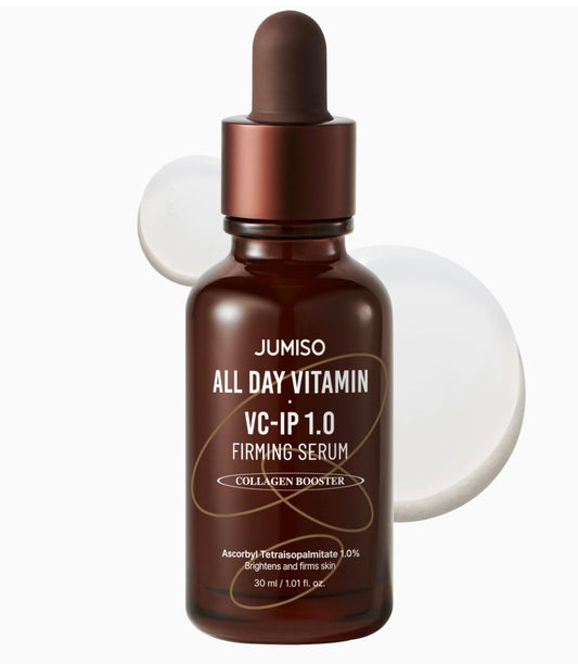 JUMISO All Day VC-IP 1.0 Firming Serum - Boosting Collagen, Reducing fine lines, Aronia Extract, Bakuchiol, Panthenol