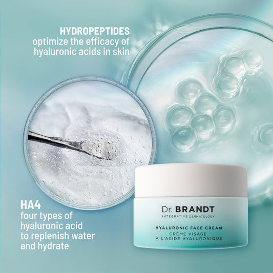 Crema facial hialurónica con hidropéptidos del Dr. Brandt
