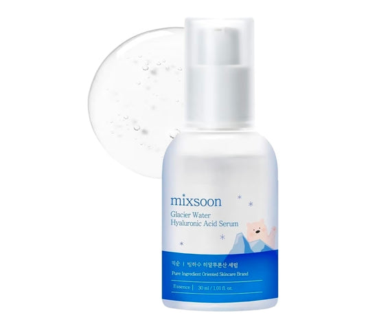 Mixsoon Glacier Water Hyaluronic Acid Serum - Non-greasy Hydration Booster, Firming Facial Serum For Radiant, Dewy Skin (1.01oz)
