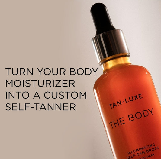Tan-Luxe The Body - Illuminating Self-Tan Drops Light/Medium - Self-tanner with firming benefits