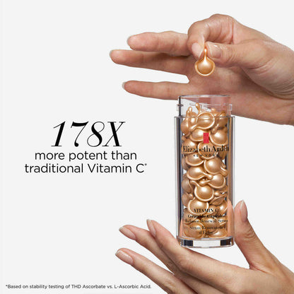 Suero renovador de luminosidad Elizabeth Arden con cápsulas de ceramida y vitamina C (60 unidades)
