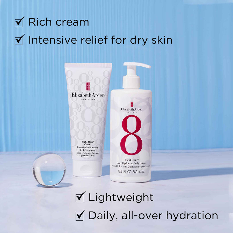 Elizabeth Arden Eight Hour Cream Tratamiento corporal hidratante intensivo: revierte la sequedad y la descamación, 6.8 oz
