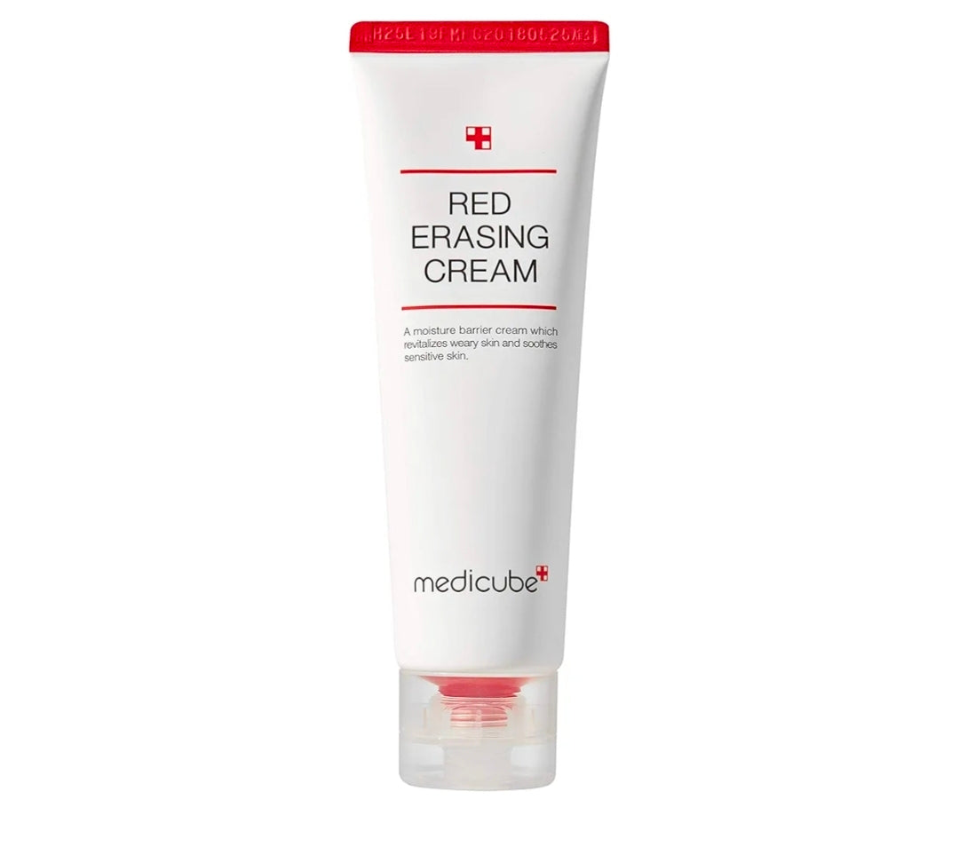 medicube Red Erasing Cream 2.0 - Non-comedogenic cream formulated for sensitive, acne-prone skin to reduce redness and hyperpigmentation while repairing the skin barrier