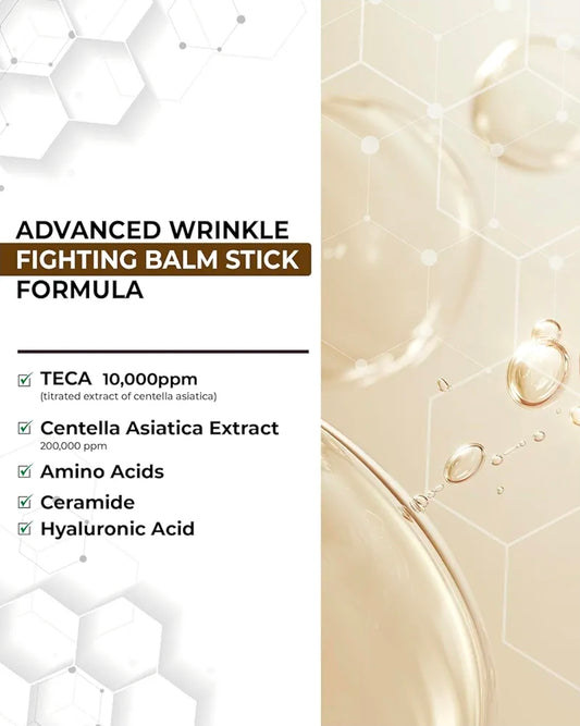 CENTELLIAN 24 Madeca Wrinkle Capture Stick - Multi Balm Stick for Wrinkles & Fine Lines, Eye Cream & Moisturizer, Centella Asiatica, Ceramide, Collagen & Potent blend of TECA