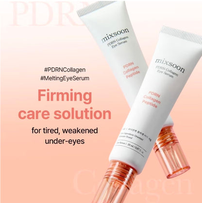 mixsoon PDRN Collagen Eye Serum - Revived Under Eye Serum with Gentle, Smooth Formula for Sensitive Under Eye Skin