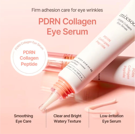 mixsoon PDRN Collagen Eye Serum - Revived Under Eye Serum with Gentle, Smooth Formula for Sensitive Under Eye Skin