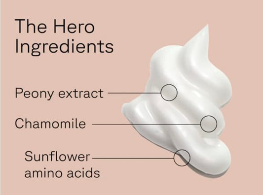 Acure Seriously Soothing Cleansing Cream - Gentle Hydrating & Exfoliating Face Wash, Daily Facial Cleanser with Chamomile & Sunflower Amino Acids, Sulfate Free, Vegan, Peony Extract